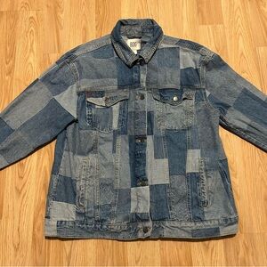 BDG Urban Outfitters Women's Large Frankie Patch Work Denim Jacket